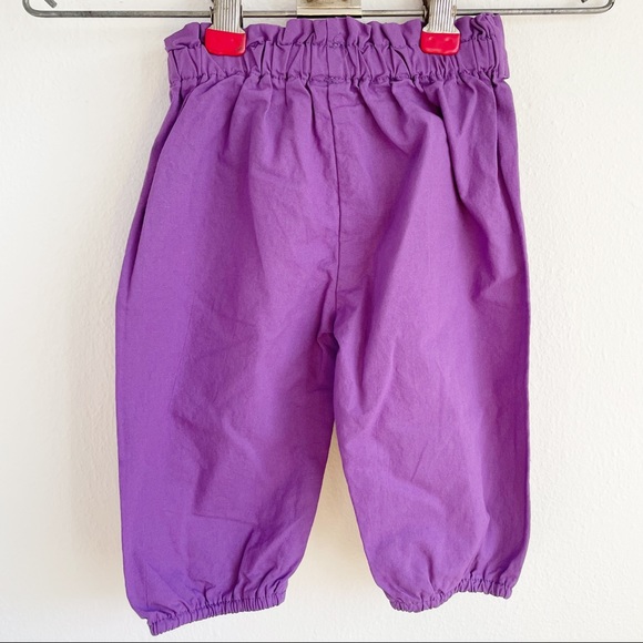 Purple Jogger Harem Pants Baby Size 6-12 Months - Picture 3 of 9